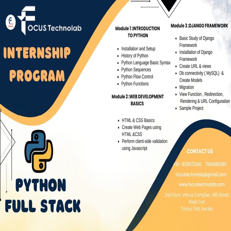 Python Full Stack Internship